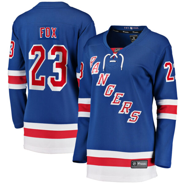 Women’s New York Rangers Adam Fox Fanatics Branded Blue Home Breakaway Jersey