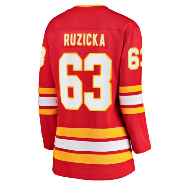 Women’s Calgary Flames Adam Ruzicka Fanatics Branded Red Home Breakaway Player Jersey