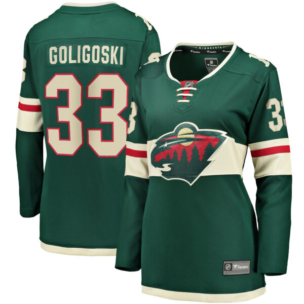 Women’s Minnesota Wild Alex Goligoski Fanatics Branded Green Home Breakaway Player Jersey