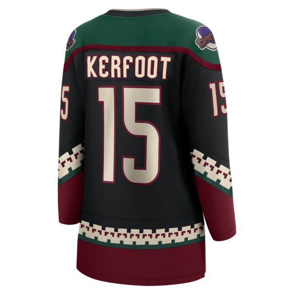 Women’s Arizona Coyotes Alex Kerfoot Fanatics Branded Black Home Breakaway Player Jersey