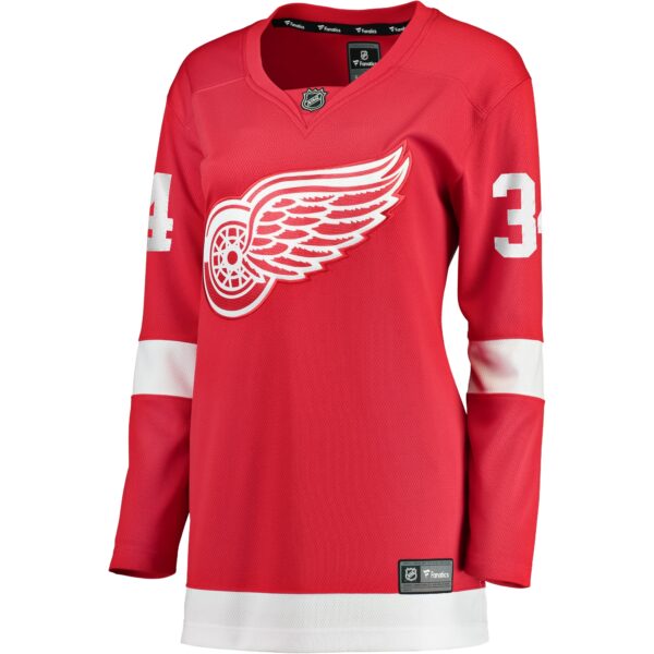 Women’s Detroit Red Wings Alex Lyon Fanatics Branded Red Home Breakaway Player Jersey