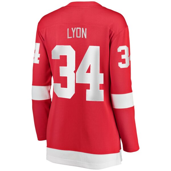 Women’s Detroit Red Wings Alex Lyon Fanatics Branded Red Home Breakaway Player Jersey