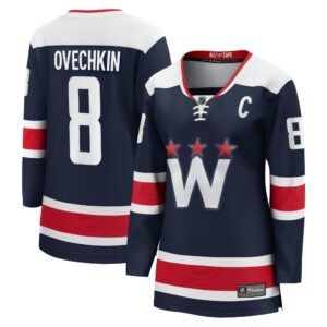 Women's Washington Capitals Alexander Ovechkin Fanatics Branded Navy Alternate Premier Breakaway Player Jersey