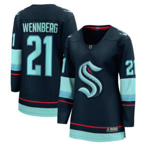 Women's Seattle Kraken Alexander Wennberg Fanatics Branded Deep Sea Blue Home Breakaway Player Jersey