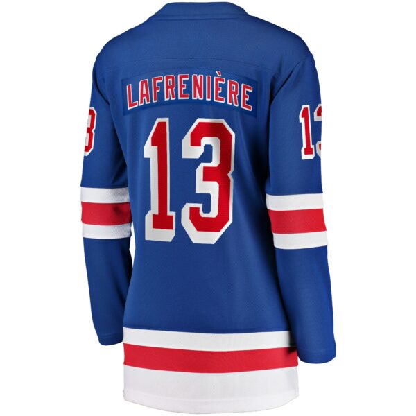 Women’s New York Rangers Alexis Lafreniere Fanatics Branded Blue Home Premier Breakaway Player Jersey