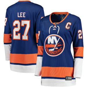 Women's New York Islanders Anders Lee Fanatics Branded Royal Home Captain Patch Breakaway Player Jersey