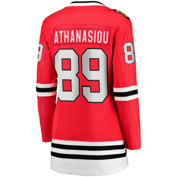 Women’s Chicago Blackhawks Andreas Athanasiou Fanatics Branded Red Home Breakaway Player Jersey