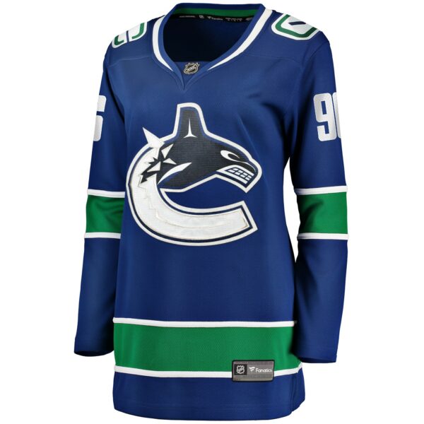 Women’s Vancouver Canucks Andrei Kuzmenko Fanatics Branded Blue Home Breakaway Player Jersey