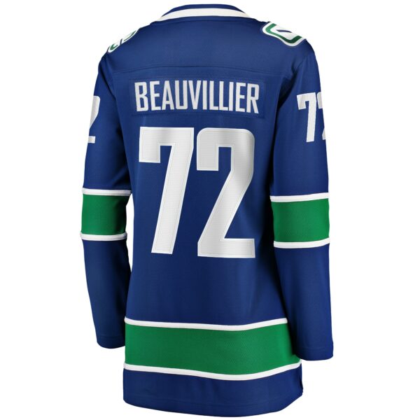 Women’s Vancouver Canucks Anthony Beauvillier Fanatics Branded Blue Home Breakaway Jersey