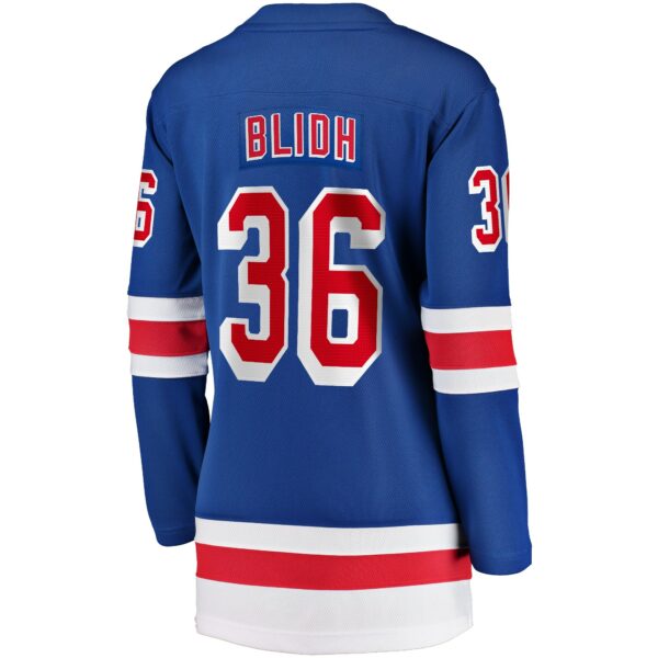 Women’s New York Rangers Anton Blidh Fanatics Branded Blue Home Breakaway Player Jersey