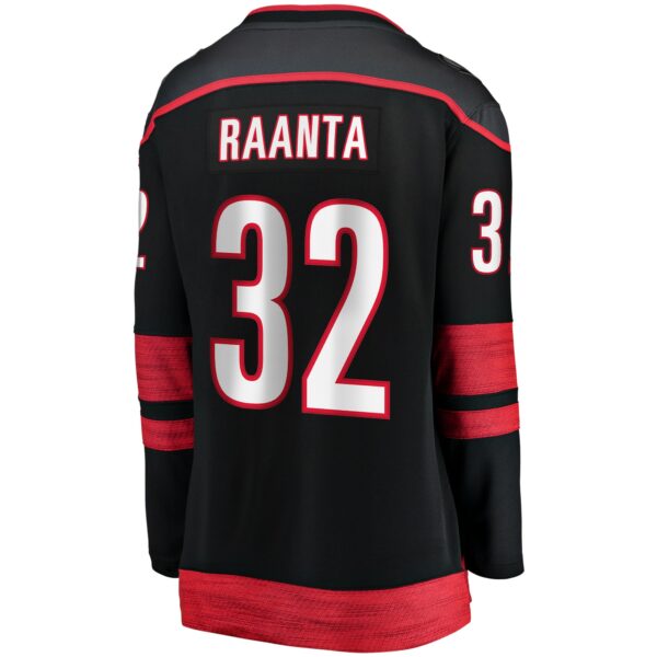 Women’s Carolina Hurricanes Antti Raanta Fanatics Branded Black Home Breakaway Player Jersey