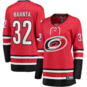 Women's Carolina Hurricanes Antti Raanta Fanatics Branded Red Alternate Breakaway Player Jersey