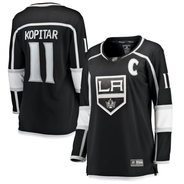 Women’s Los Angeles Kings Anze Kopitar Fanatics Branded Black Home Breakaway Player Jersey