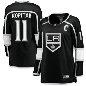 Women's Los Angeles Kings Anze Kopitar Fanatics Branded Black Home Breakaway Player Jersey