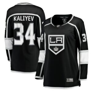 Women's Los Angeles Kings Arthur Kaliyev Fanatics Branded Black Home Breakaway Player Jersey