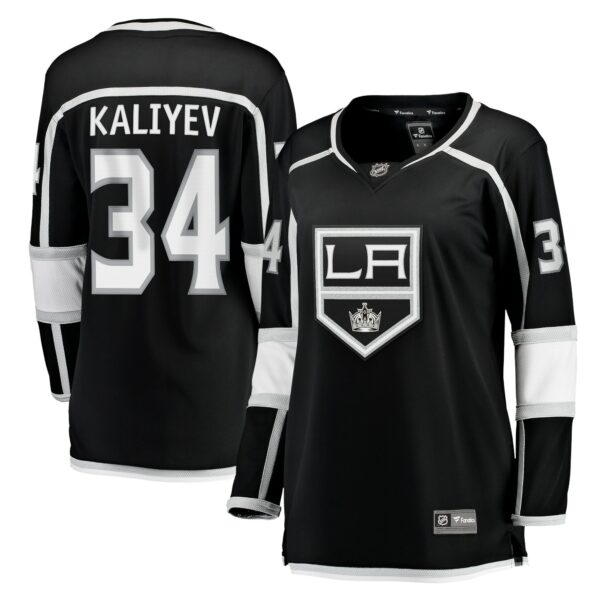 Women’s Los Angeles Kings Arthur Kaliyev Fanatics Branded Black Home Breakaway Player Jersey