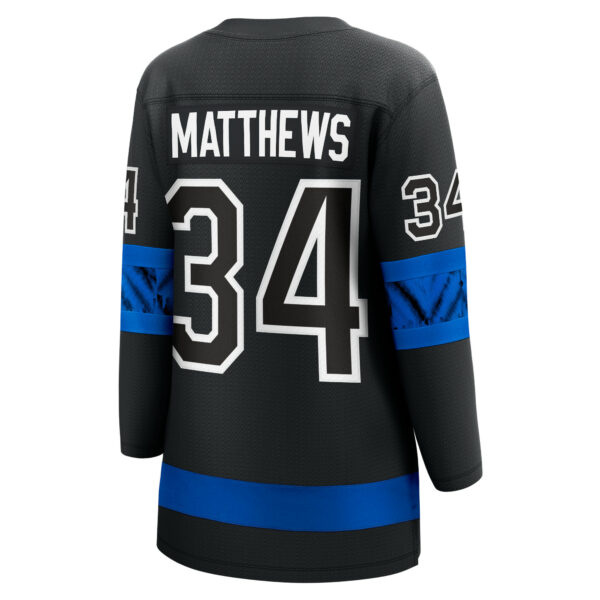 Women’s Toronto Maple Leafs Auston Matthews Fanatics Branded Black Alternate Premier Breakaway Reversible Player Jersey