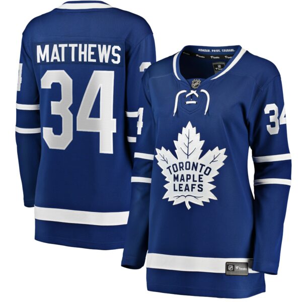 Women’s Toronto Maple Leafs Auston Matthews Fanatics Branded Royal Home Breakaway Player Jersey