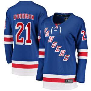 Women's New York Rangers Barclay Goodrow Fanatics Branded Blue Home Breakaway Player Jersey