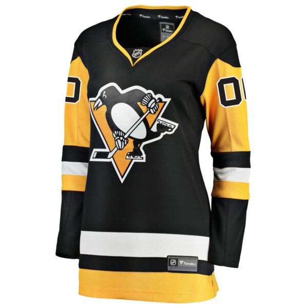 Women’s Pittsburgh Penguins Fanatics Branded Black Home Breakaway Custom Jersey