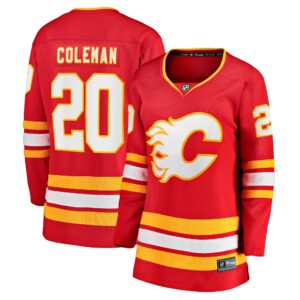 Women's Calgary Flames Blake Coleman Fanatics Branded Red Home Breakaway Player Jersey