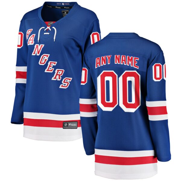 Women’s New York Rangers Fanatics Branded Blue Home Breakaway Custom Jersey