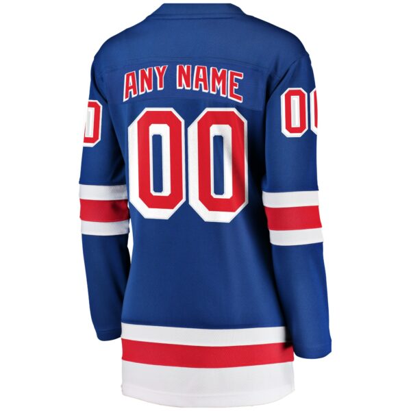 Women’s New York Rangers Fanatics Branded Blue Home Breakaway Custom Jersey