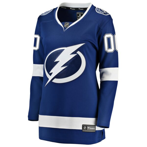 Women’s Tampa Bay Lightning Fanatics Branded Blue Home Breakaway Custom Jersey