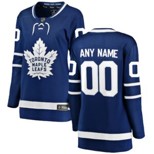 Women's Toronto Maple Leafs Fanatics Branded Blue Home Breakaway Custom Jersey