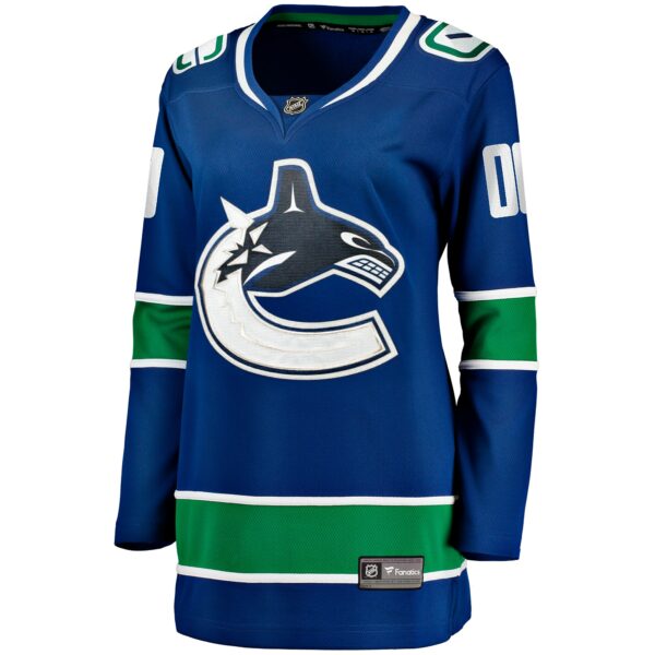 Women’s Vancouver Canucks Fanatics Branded Blue Breakaway Custom Jersey