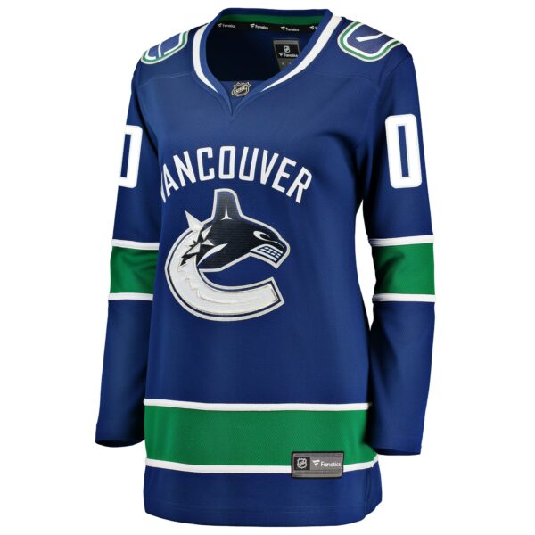 Women’s Vancouver Canucks Fanatics Branded Blue Home Breakaway Custom Jersey