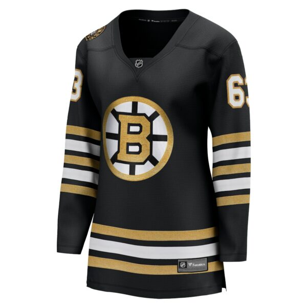 Women’s Boston Bruins Brad Marchand Fanatics Branded Black 100th Anniversary Premier Breakaway Player Jersey