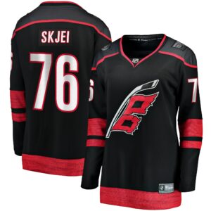 Women's Carolina Hurricanes Brady Skjei Fanatics Branded Black Home Breakaway Player Jersey