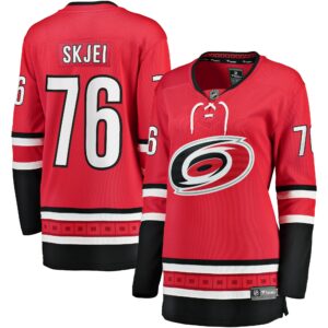 Women's Carolina Hurricanes Brady Skjei Fanatics Branded Red Alternate Breakaway Player Jersey