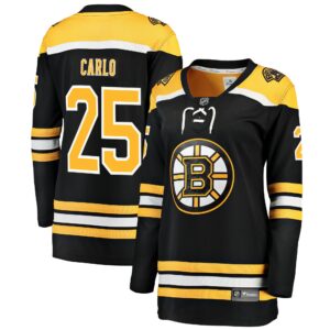 Women's Boston Bruins Brandon Carlo Fanatics Branded Black Breakaway Player Jersey