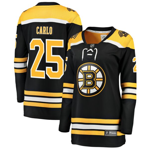 Women’s Boston Bruins Brandon Carlo Fanatics Branded Black Breakaway Player Jersey