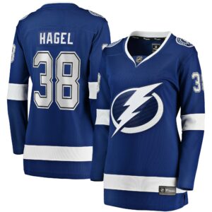 Women's Tampa Bay Lightning Brandon Hagel Fanatics Branded Blue Home Breakaway Player Jersey