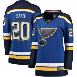 Women's St. Louis Blues Brandon Saad Fanatics Branded Blue Home Breakaway Player Jersey