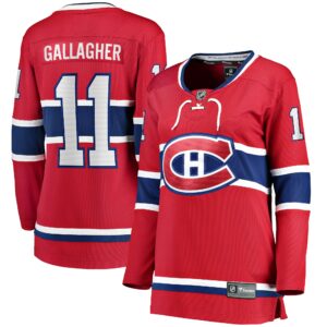 Women's Montreal Canadiens Brendan Gallagher Fanatics Branded Red Home Breakaway Player Jersey