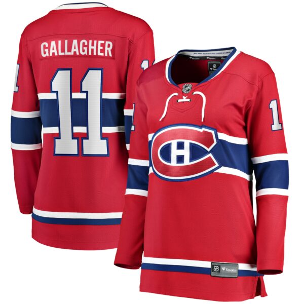 Women’s Montreal Canadiens Brendan Gallagher Fanatics Branded Red Home Breakaway Player Jersey