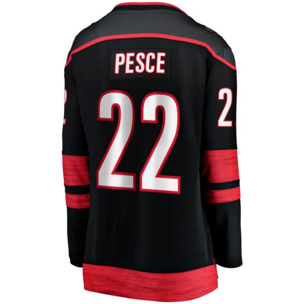 Women’s Carolina Hurricanes Brett Pesce Fanatics Branded Black Home Breakaway Player Jersey