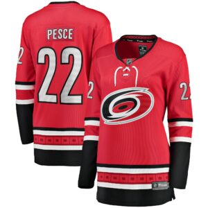 Women's Carolina Hurricanes Brett Pesce Fanatics Branded Red Alternate Breakaway Player Jersey