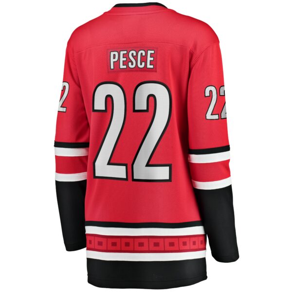 Women’s Carolina Hurricanes Brett Pesce Fanatics Branded Red Alternate Breakaway Player Jersey