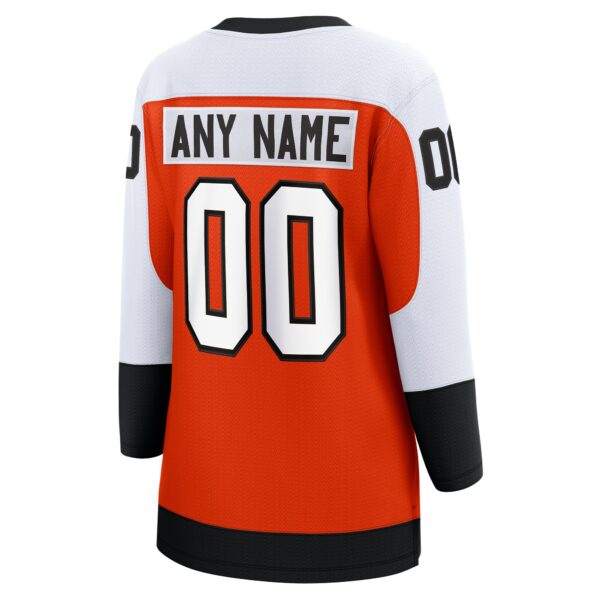 Women’s Philadelphia Flyers Fanatics Branded Burnt Orange Home Premier Breakaway Custom Jersey