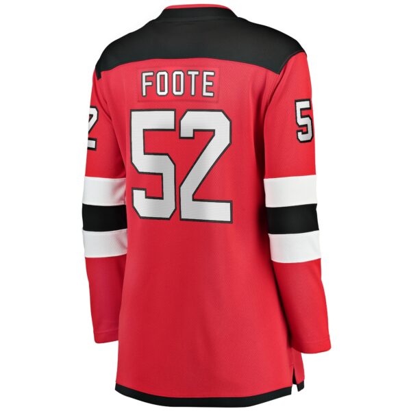 Women’s New Jersey Devils Cal Foote Fanatics Branded Red Home Breakaway Player Jersey