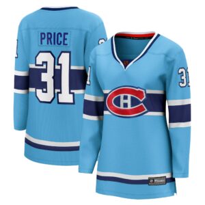 Women's Montreal Canadiens Carey Price Fanatics Branded Light Blue Special Edition 2.0 Breakaway Player Jersey