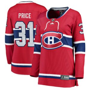 Women's Montreal Canadiens Carey Price Fanatics Branded Red Home Breakaway Player Jersey