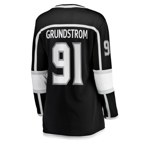 Women’s Los Angeles Kings Carl Grundstrom Fanatics Branded Black Home Breakaway Player Jersey