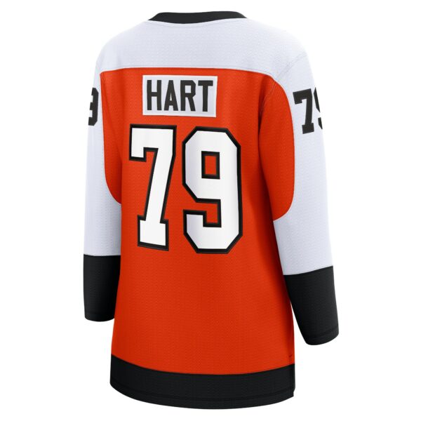 Women’s Philadelphia Flyers Carter Hart Fanatics Branded Burnt Orange Home Premier Breakaway Player Jersey