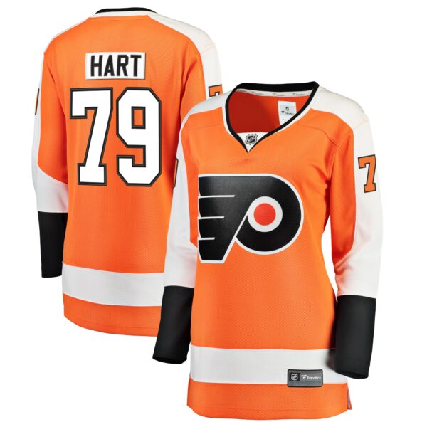 Women’s Philadelphia Flyers Carter Hart Fanatics Branded Orange Home Breakaway Player Jersey